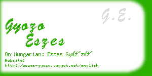 gyozo eszes business card